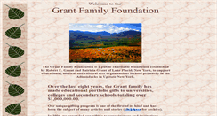 Desktop Screenshot of grantfamilyfoundation.com