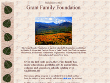 Tablet Screenshot of grantfamilyfoundation.com